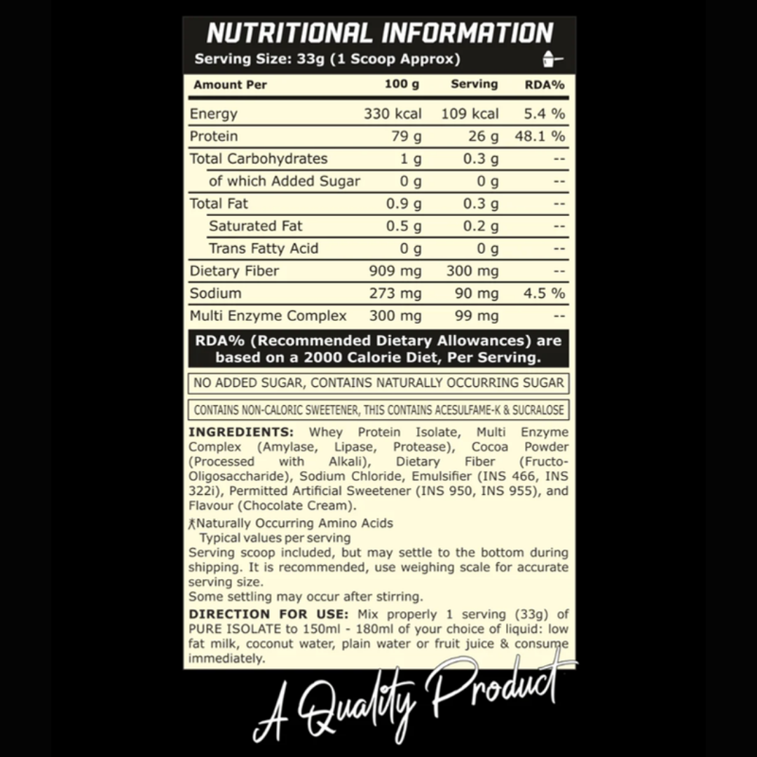 Dear Muscles Nutrition Isolate Whey Protein 4.4lbs - Image 2