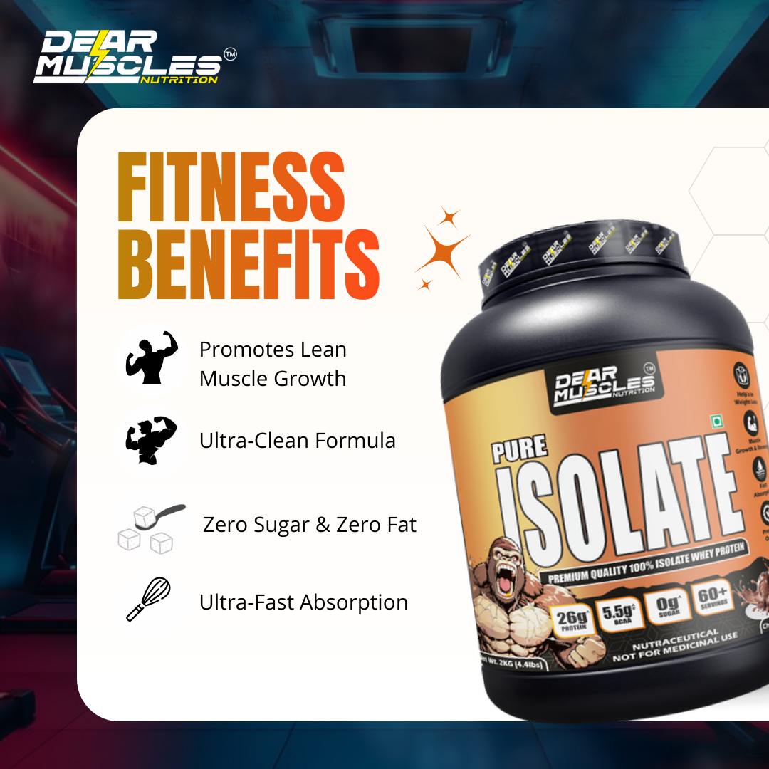 Dear Muscles Nutrition Isolate Whey Protein 4.4lbs - Image 4