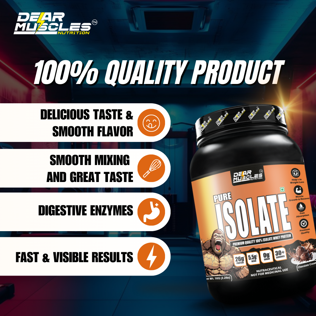 Dear Muscles Nutrition Isolate Whey Protein 2.2lbs - Image 3