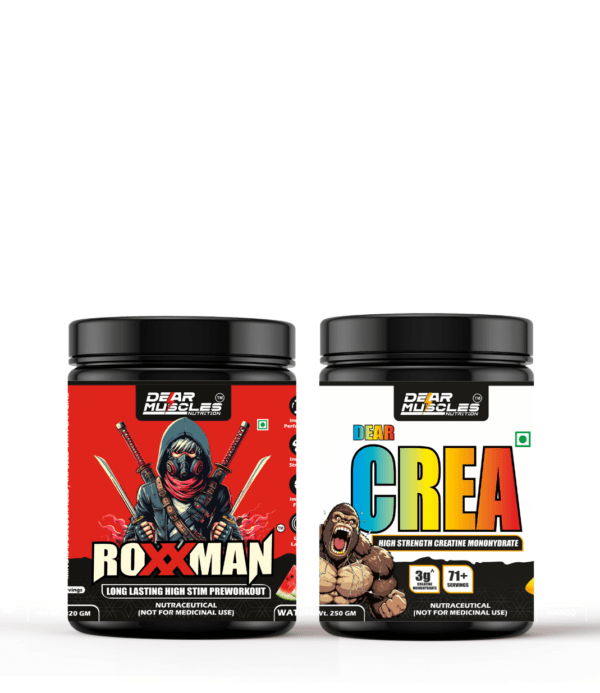 Roxxman Preworkout 320 GM & Drea Crea 250 Gm Unflavoured