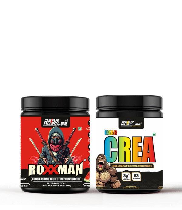 Roxxman Preworkout 320 GM & Drea Crea 250 Gm Unflavoured