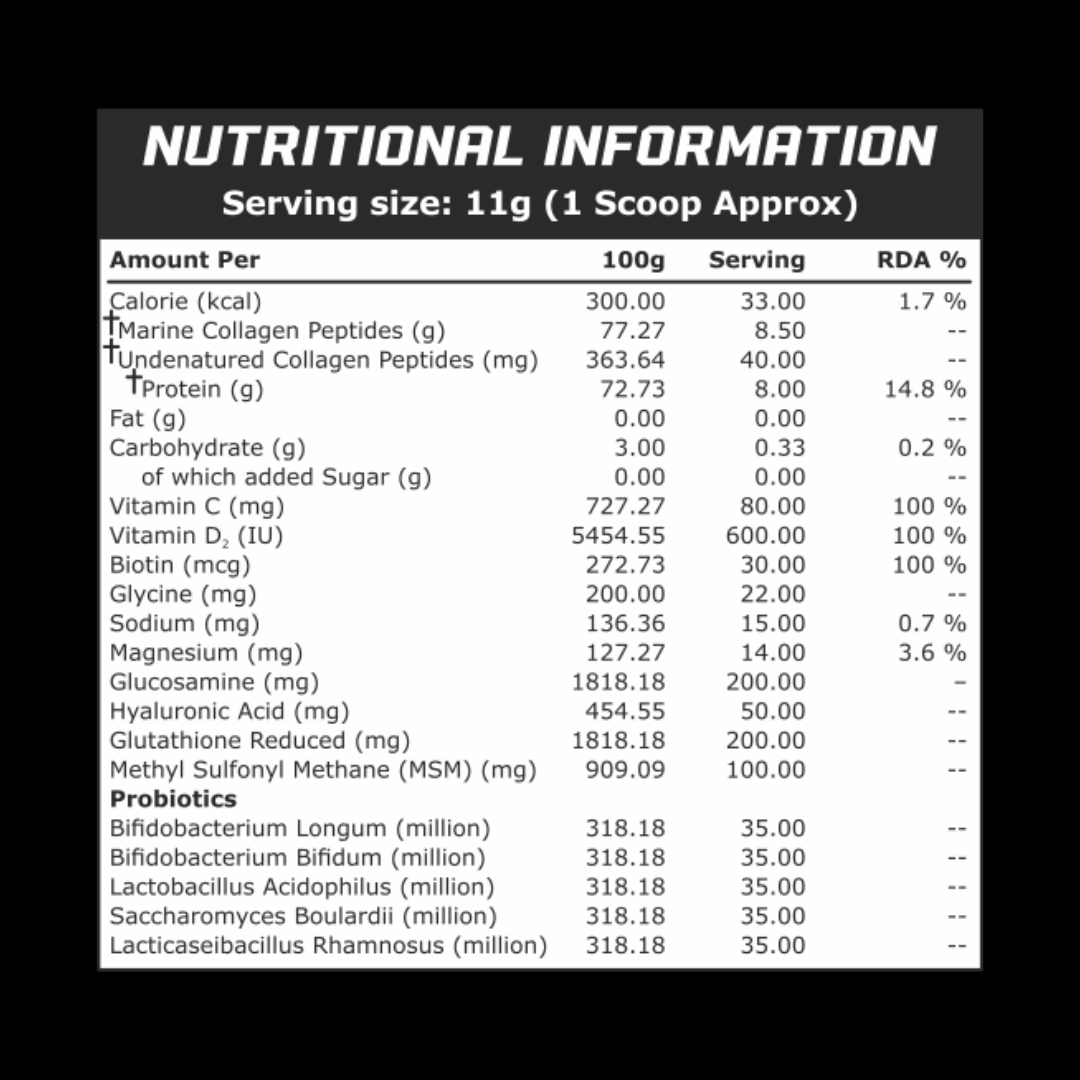 Dear Muscles Nutrition Marine Collagen 30 Servings - Image 2