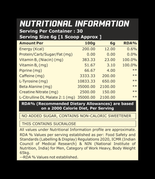 Dear Muscles Rampman Preworkout 180 GM - Image 2