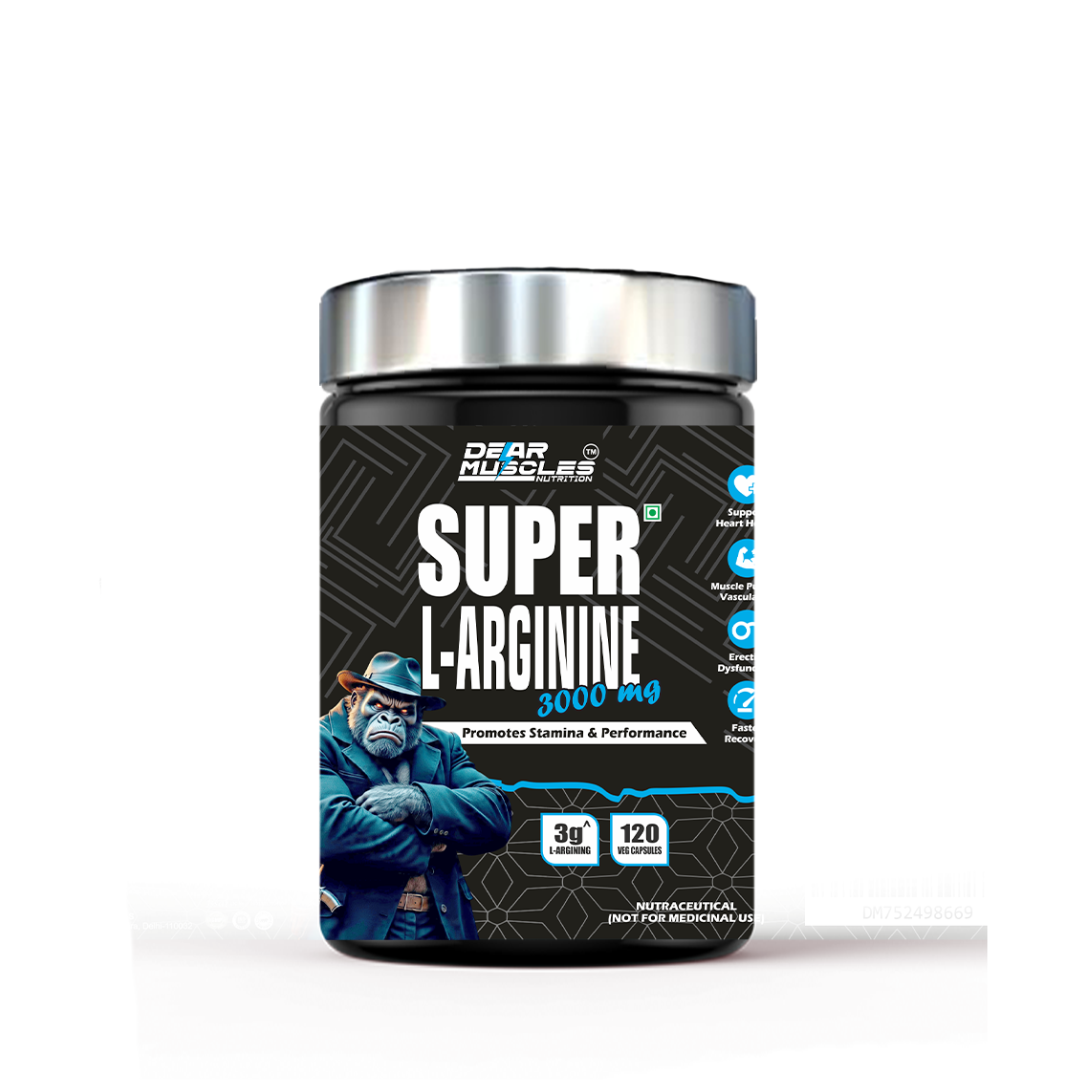 Dear Muscles Nutrition Super L-Arginine 3000Mg - 120Caps