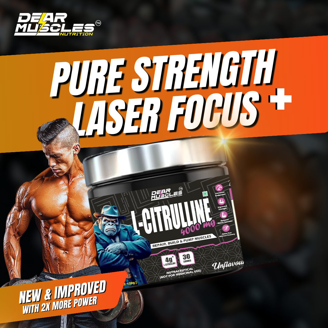 Dear Muscles Nutrition L-Citrulline Malate 4000mg 120Gm Unflavored - Image 5
