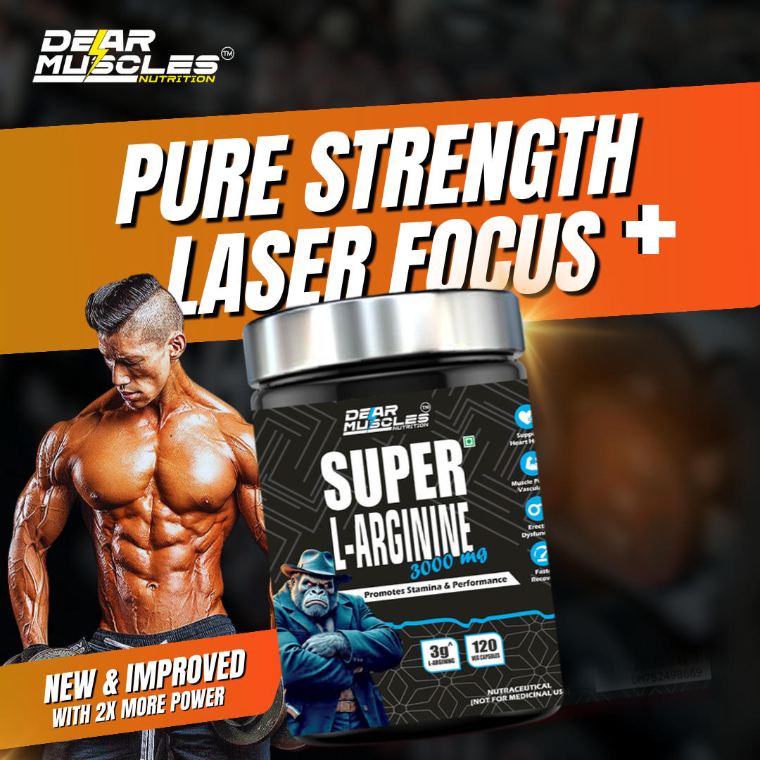 Dear Muscles Nutrition Super L-Arginine 3000Mg - 120Caps - Image 5