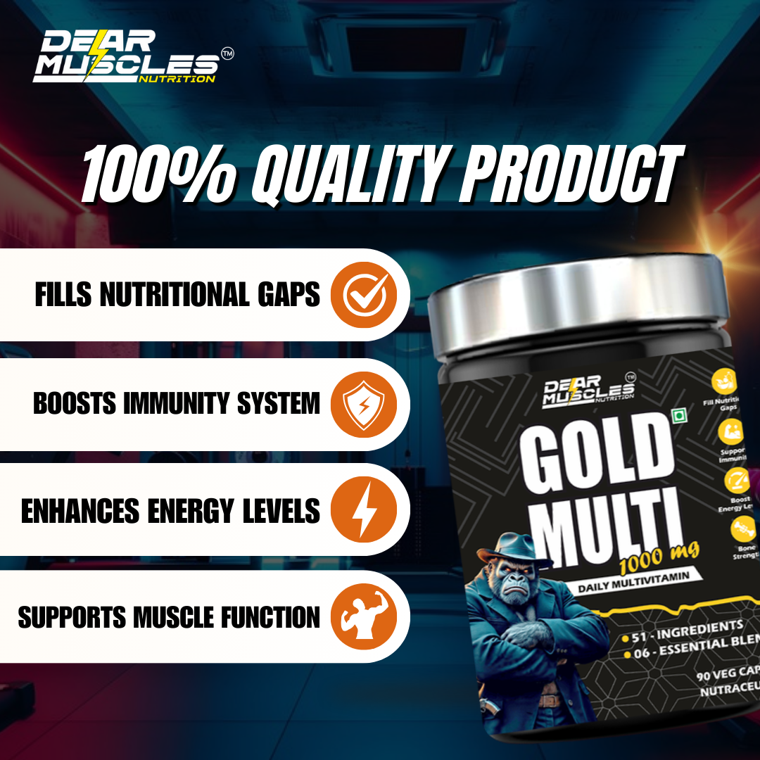 Dear Muscles Nutrition 3X Gold Multivitamin 90Caps - Image 3